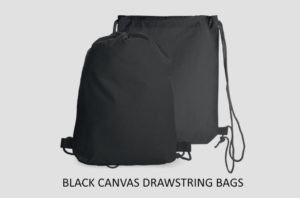 black canvas bag