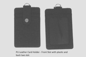 pu leather card holder